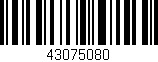 Código de barras (EAN, GTIN, SKU, ISBN): '43075080'