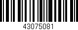 Código de barras (EAN, GTIN, SKU, ISBN): '43075081'