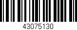 Código de barras (EAN, GTIN, SKU, ISBN): '43075130'