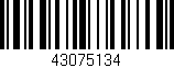 Código de barras (EAN, GTIN, SKU, ISBN): '43075134'