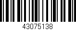 Código de barras (EAN, GTIN, SKU, ISBN): '43075138'