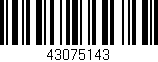Código de barras (EAN, GTIN, SKU, ISBN): '43075143'