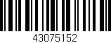 Código de barras (EAN, GTIN, SKU, ISBN): '43075152'