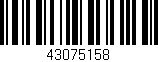 Código de barras (EAN, GTIN, SKU, ISBN): '43075158'