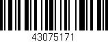 Código de barras (EAN, GTIN, SKU, ISBN): '43075171'