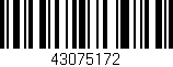 Código de barras (EAN, GTIN, SKU, ISBN): '43075172'