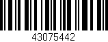Código de barras (EAN, GTIN, SKU, ISBN): '43075442'