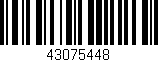 Código de barras (EAN, GTIN, SKU, ISBN): '43075448'