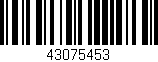 Código de barras (EAN, GTIN, SKU, ISBN): '43075453'