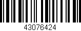 Código de barras (EAN, GTIN, SKU, ISBN): '43076424'
