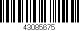 Código de barras (EAN, GTIN, SKU, ISBN): '43085675'