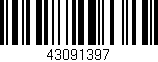 Código de barras (EAN, GTIN, SKU, ISBN): '43091397'