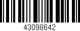 Código de barras (EAN, GTIN, SKU, ISBN): '43098642'