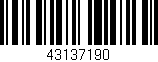 Código de barras (EAN, GTIN, SKU, ISBN): '43137190'