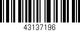 Código de barras (EAN, GTIN, SKU, ISBN): '43137196'