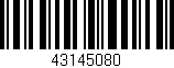 Código de barras (EAN, GTIN, SKU, ISBN): '43145080'