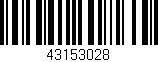 Código de barras (EAN, GTIN, SKU, ISBN): '43153028'