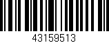 Código de barras (EAN, GTIN, SKU, ISBN): '43159513'