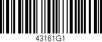Código de barras (EAN, GTIN, SKU, ISBN): '43161G1'