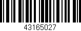 Código de barras (EAN, GTIN, SKU, ISBN): '43165027'