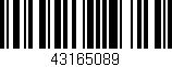 Código de barras (EAN, GTIN, SKU, ISBN): '43165089'