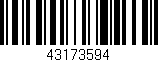 Código de barras (EAN, GTIN, SKU, ISBN): '43173594'