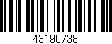Código de barras (EAN, GTIN, SKU, ISBN): '43196738'