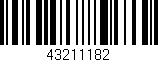 Código de barras (EAN, GTIN, SKU, ISBN): '43211182'