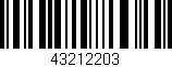 Código de barras (EAN, GTIN, SKU, ISBN): '43212203'