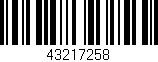 Código de barras (EAN, GTIN, SKU, ISBN): '43217258'