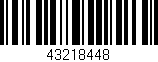 Código de barras (EAN, GTIN, SKU, ISBN): '43218448'