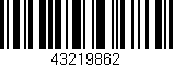 Código de barras (EAN, GTIN, SKU, ISBN): '43219862'