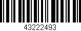 Código de barras (EAN, GTIN, SKU, ISBN): '43222493'