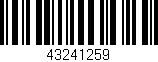 Código de barras (EAN, GTIN, SKU, ISBN): '43241259'