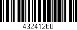 Código de barras (EAN, GTIN, SKU, ISBN): '43241260'