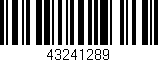 Código de barras (EAN, GTIN, SKU, ISBN): '43241289'