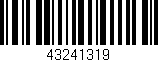 Código de barras (EAN, GTIN, SKU, ISBN): '43241319'