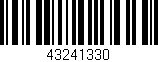Código de barras (EAN, GTIN, SKU, ISBN): '43241330'