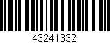Código de barras (EAN, GTIN, SKU, ISBN): '43241332'