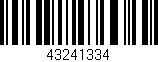 Código de barras (EAN, GTIN, SKU, ISBN): '43241334'