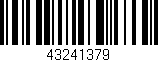 Código de barras (EAN, GTIN, SKU, ISBN): '43241379'