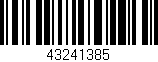 Código de barras (EAN, GTIN, SKU, ISBN): '43241385'