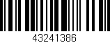 Código de barras (EAN, GTIN, SKU, ISBN): '43241386'