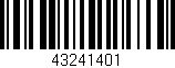 Código de barras (EAN, GTIN, SKU, ISBN): '43241401'