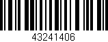 Código de barras (EAN, GTIN, SKU, ISBN): '43241406'