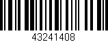Código de barras (EAN, GTIN, SKU, ISBN): '43241408'
