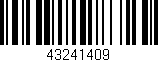 Código de barras (EAN, GTIN, SKU, ISBN): '43241409'