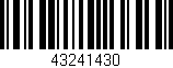 Código de barras (EAN, GTIN, SKU, ISBN): '43241430'