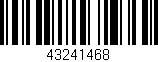 Código de barras (EAN, GTIN, SKU, ISBN): '43241468'