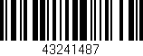 Código de barras (EAN, GTIN, SKU, ISBN): '43241487'